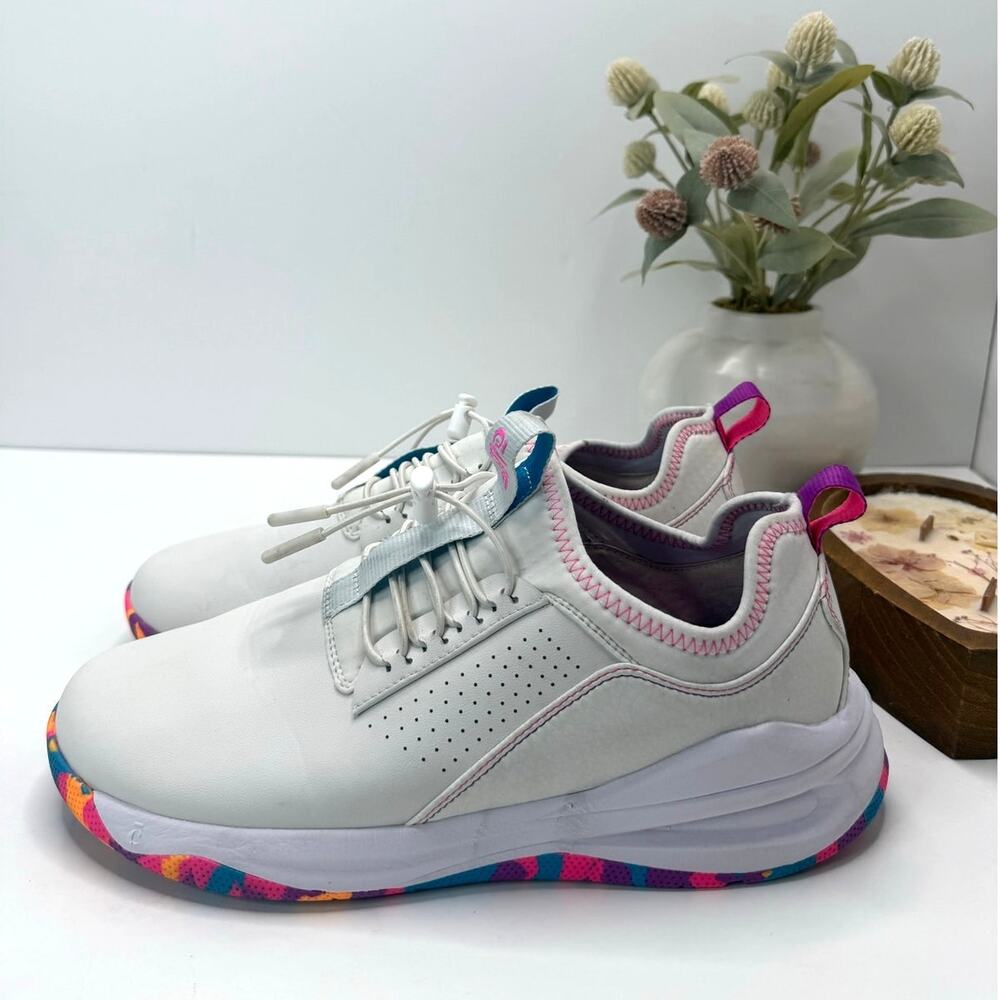 Clove Classic Nursing Sneaker White Sunset Pop Healthcare Women 9.5/Men 8